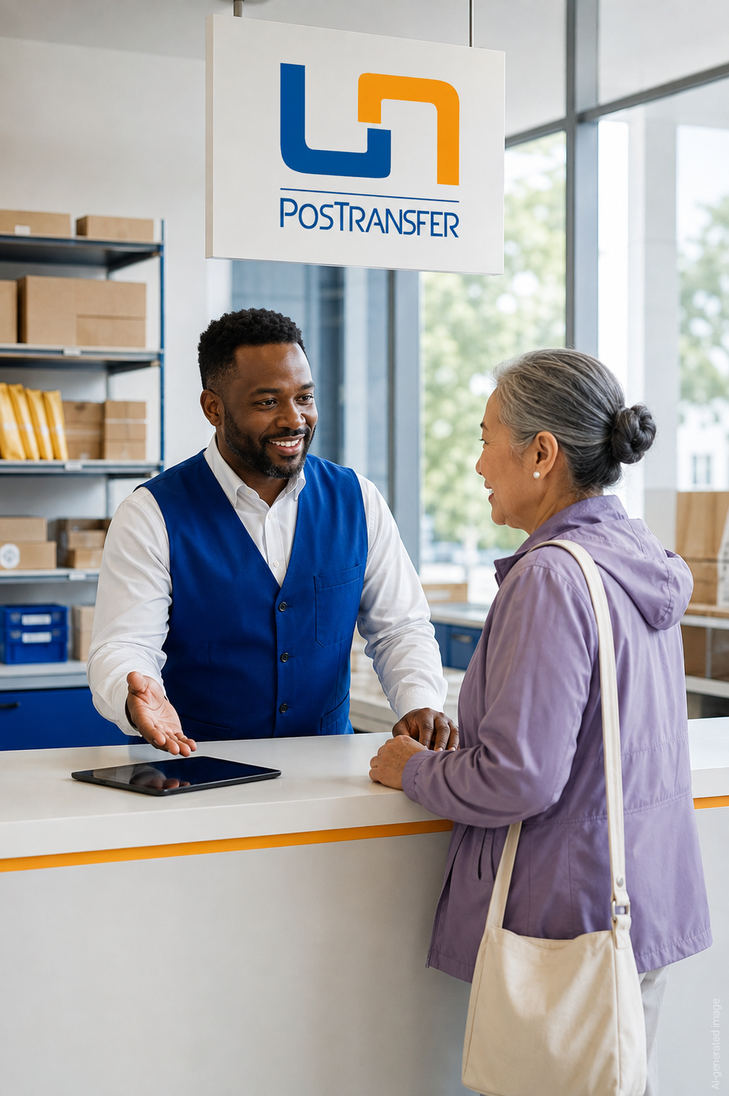 A post office offering customer services
