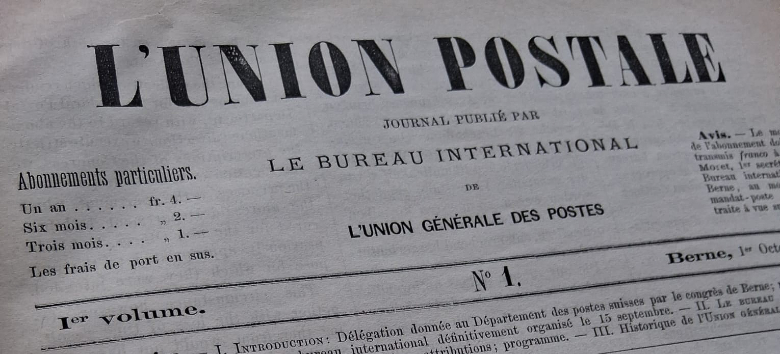 Union Postale: 150 ans d’articles